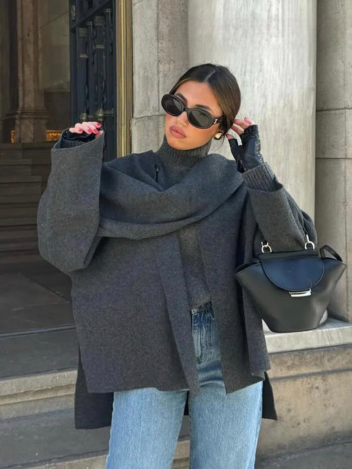 Mace | Manteau à écharpe